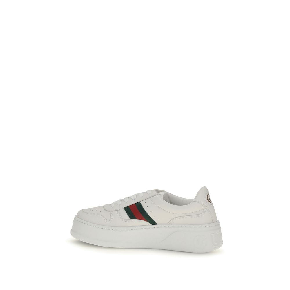 Gucci White Calf Leather Chunky Sneakers - AW26 (Ref. GU848307UPG409064) - Back view