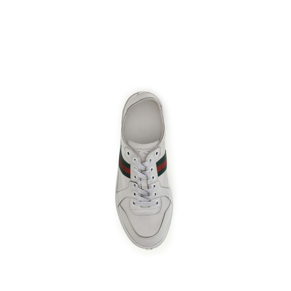 Gucci White Calf Leather Athletic Sneakers - AW26 (Ref. GU865056AAGFF9099) - Detail view