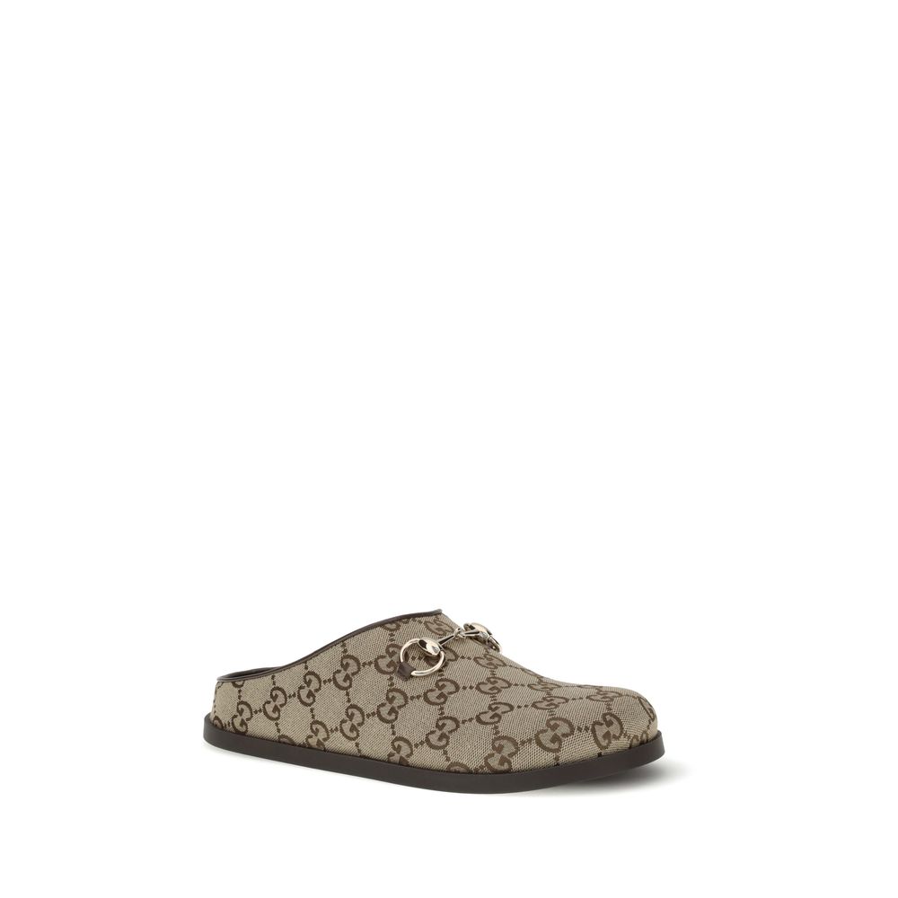 Gucci Beige Rubber Mules - Side view