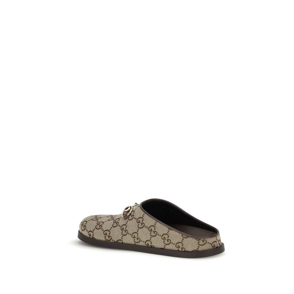 Gucci Beige Rubber Mules - Back view