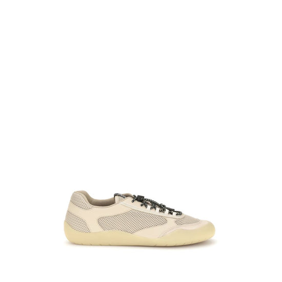Prada Beige Polyester Athletic Sneakers - Front view