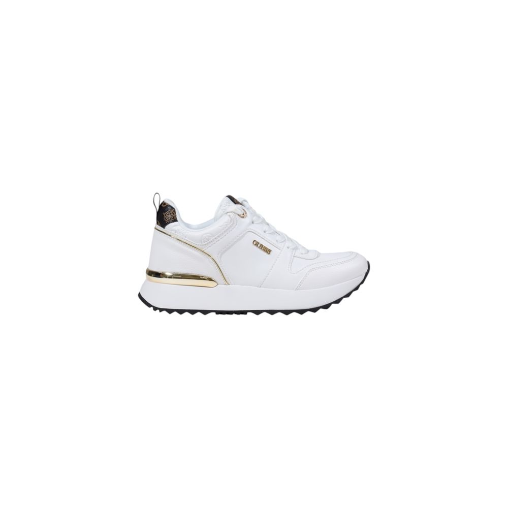 Guess White Polyethylene Low Top Sneakers - Front view
