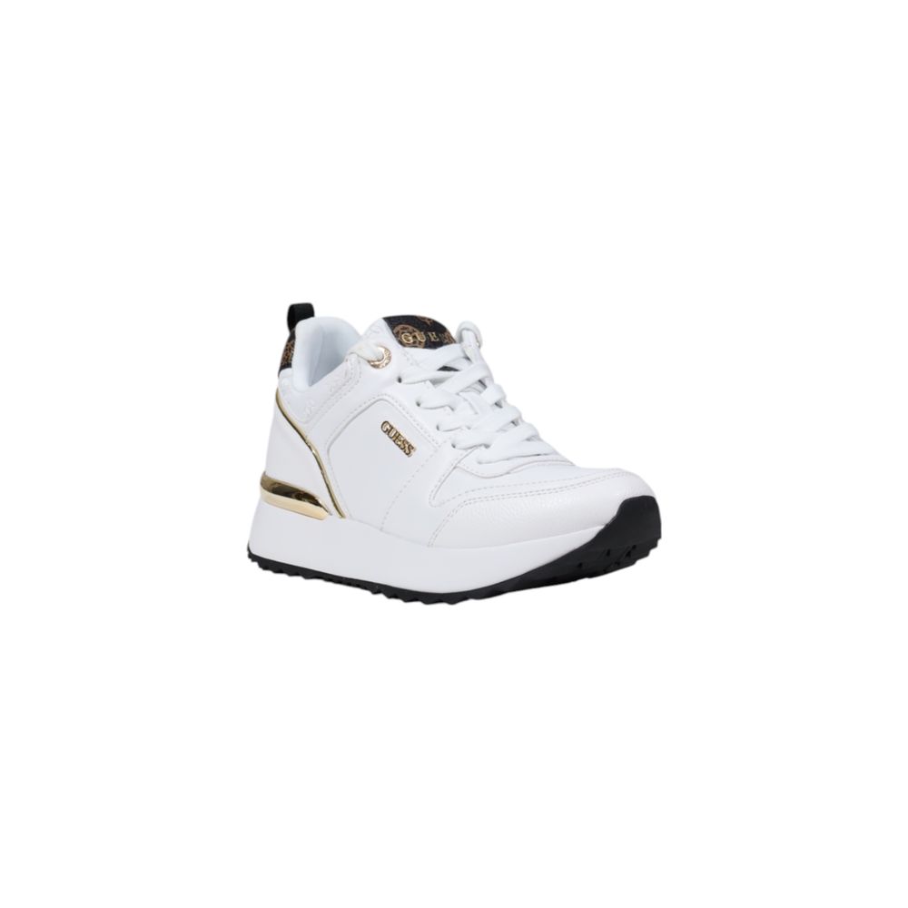 Guess White Polyethylene Low Top Sneakers - Side view