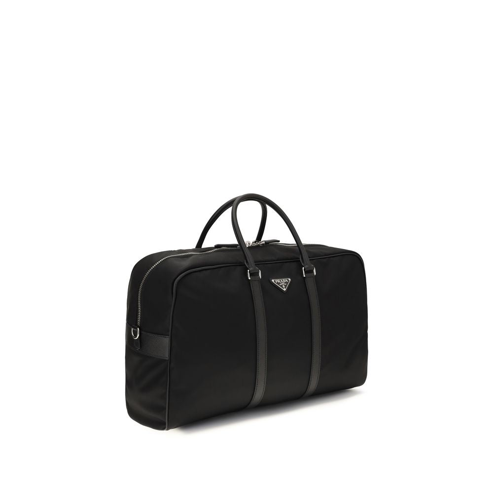 Prada Black Recycled Polyamide Luggage And Travel - SS26 45×28.5cm - Side view