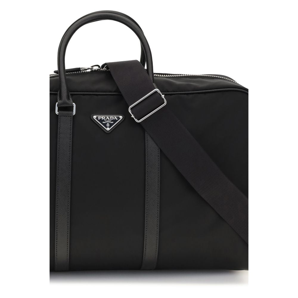 Prada Black Recycled Polyamide Luggage And Travel - SS26 45×28.5cm - Detail view