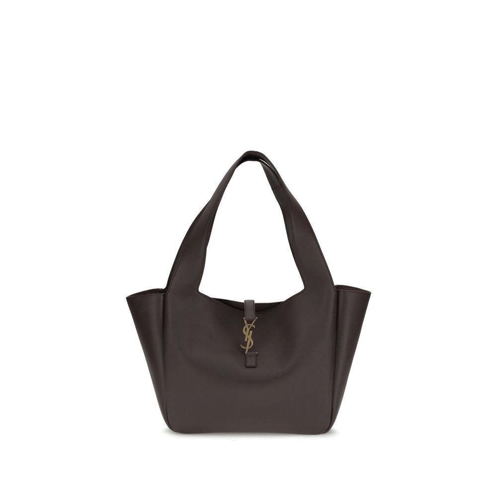 Saint Laurent Brown Calf Leather Shoulder Bag - AW26 50x28cm (Ref. SA763435AAAUQ6988BB) - Front view
