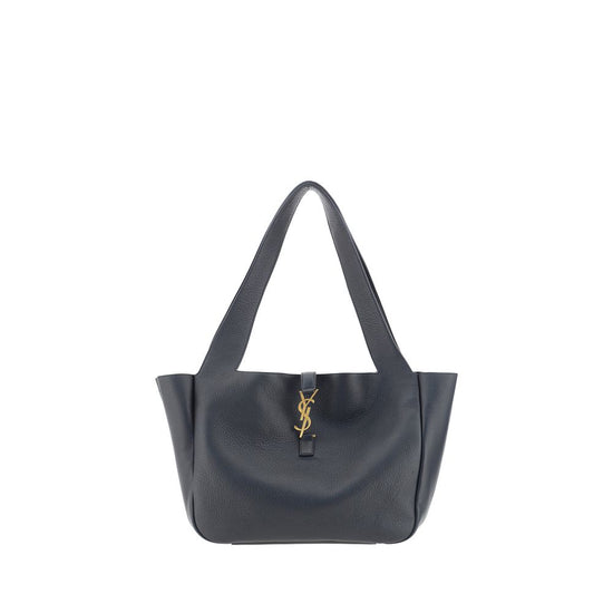 Saint Laurent Black Calf Leather Shoulder Bag - AW26 50x28cm - Front view