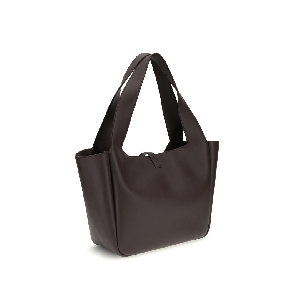 Saint Laurent Brown Calf Leather Shoulder Bag - AW26 50x28cm (Ref. SA763435AAAUQ6988BB) - Back view