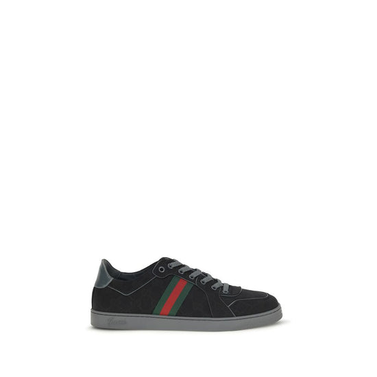 Gucci Black Fabric Athletic Sneakers - Front view