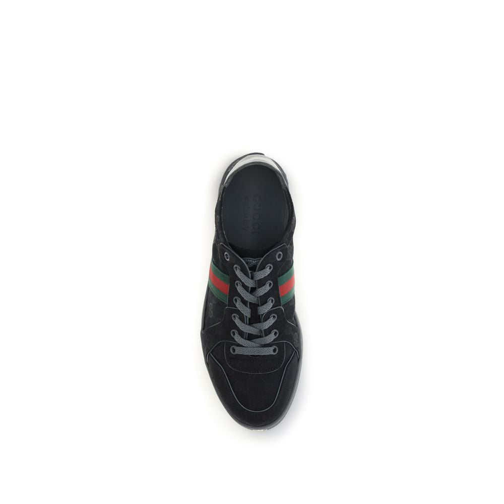 Gucci Black Fabric Athletic Sneakers - Detail view