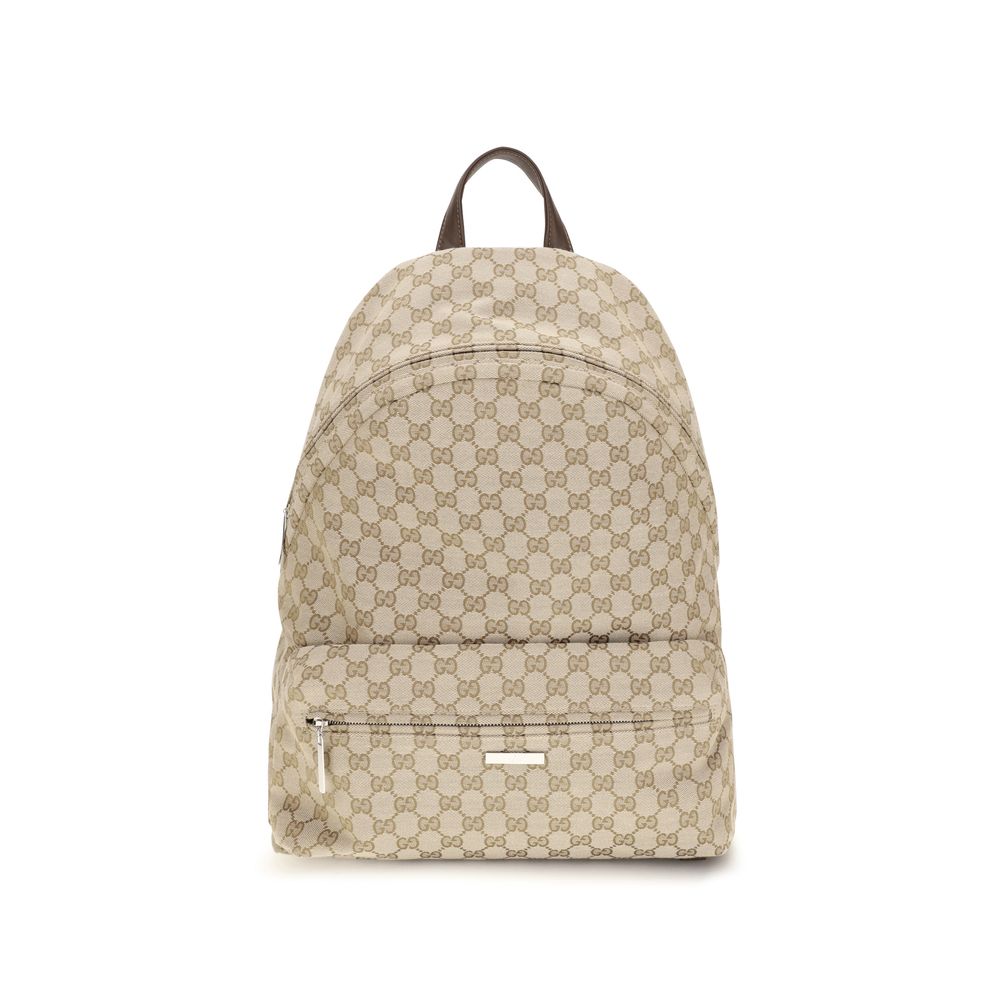 Gucci Beige Polyester Backpack - Front view