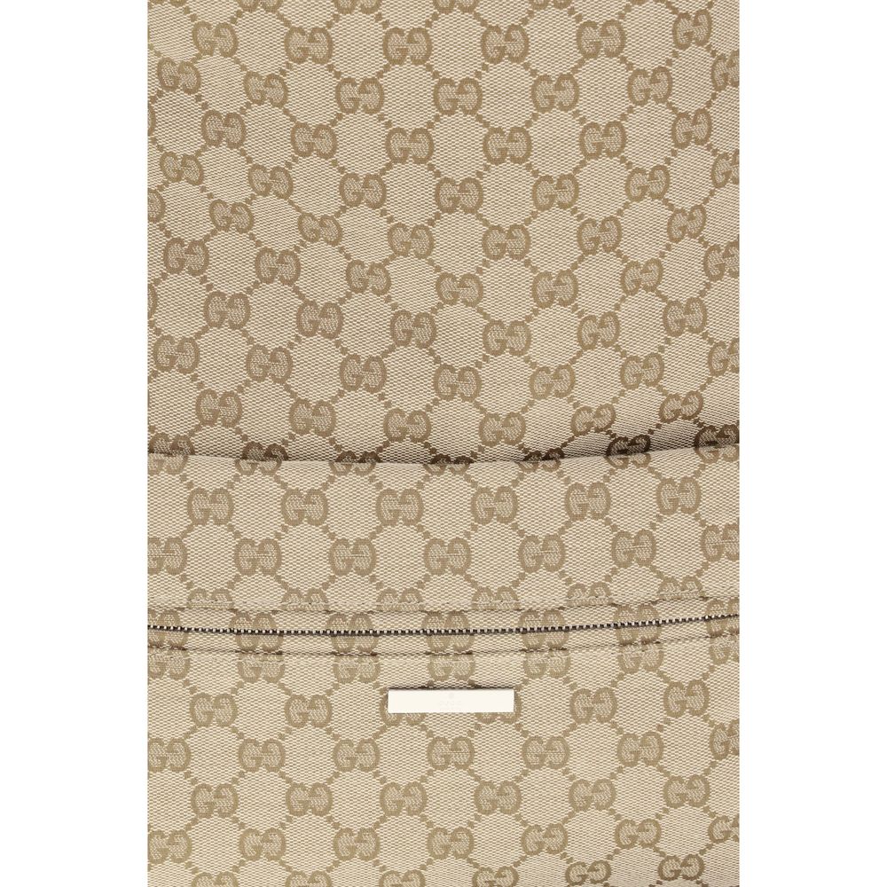 Gucci Beige Polyester Backpack - Back view