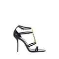 Saint Laurent Black Calf Leather Stiletto Heel Sandals - AW26 (Ref. SA6301091TVKK1000) - Front view
