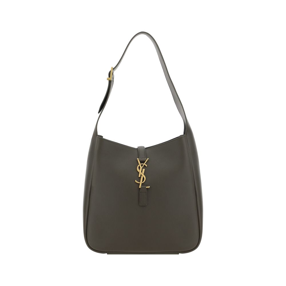 Saint Laurent Bicolor Calf Leather Shoulder Bag - AW26 22x21cm - Front view