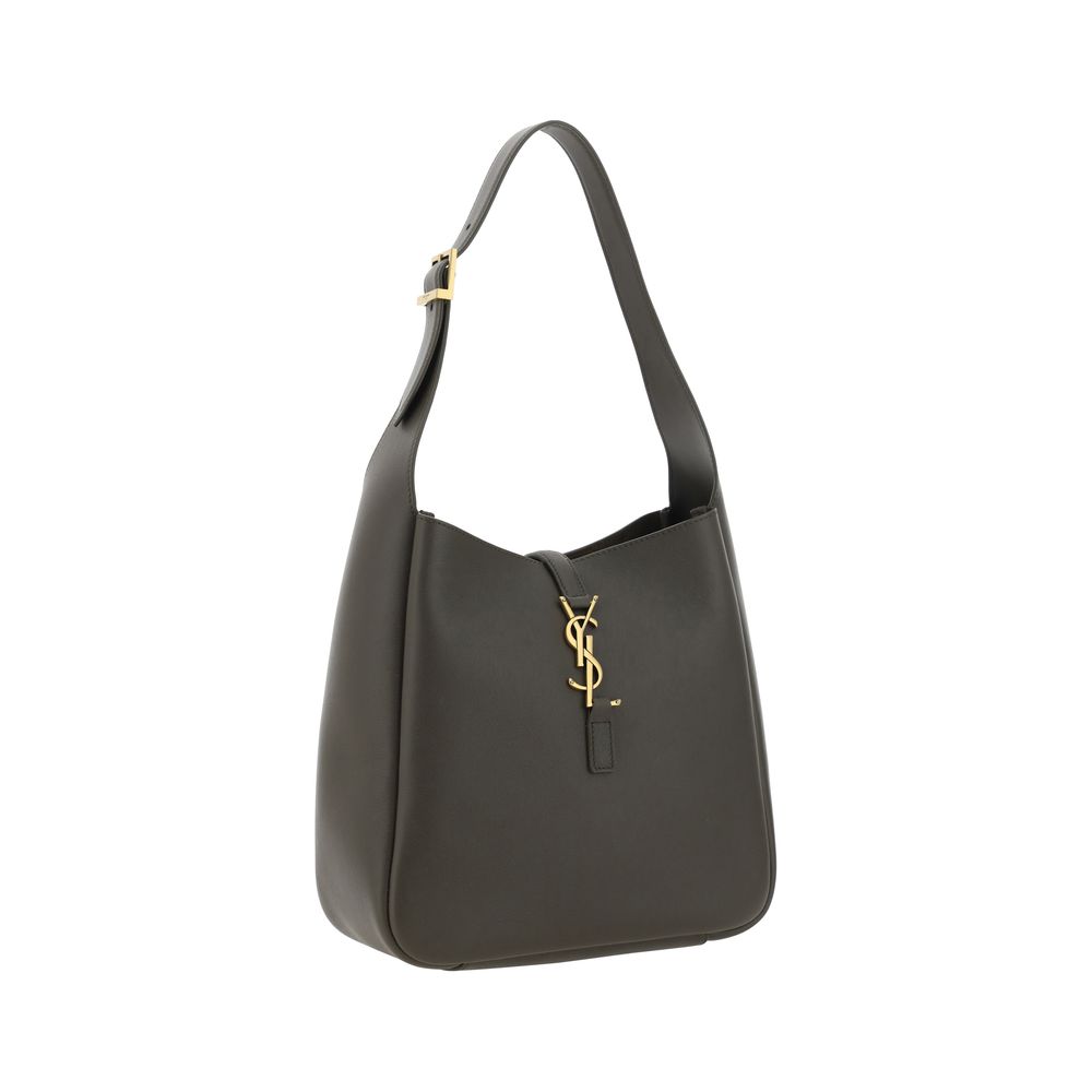 Saint Laurent Bicolor Calf Leather Shoulder Bag - AW26 22x21cm - Side view