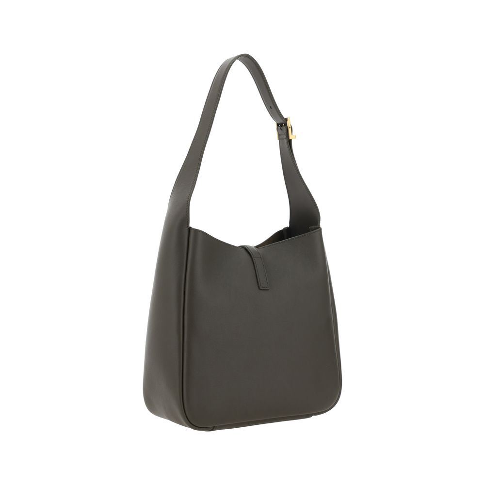 Saint Laurent Bicolor Calf Leather Shoulder Bag - AW26 22x21cm - Back view