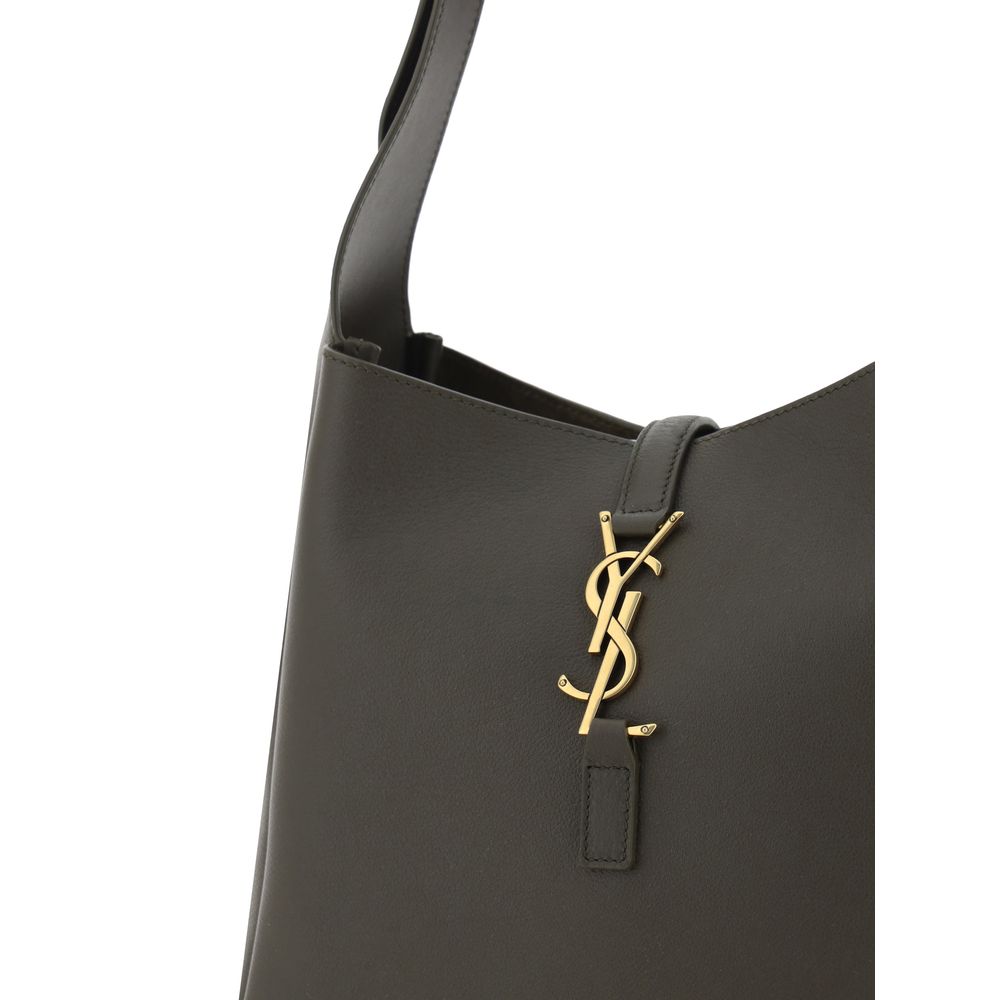 Saint Laurent Bicolor Calf Leather Shoulder Bag - AW26 22x21cm - Detail view