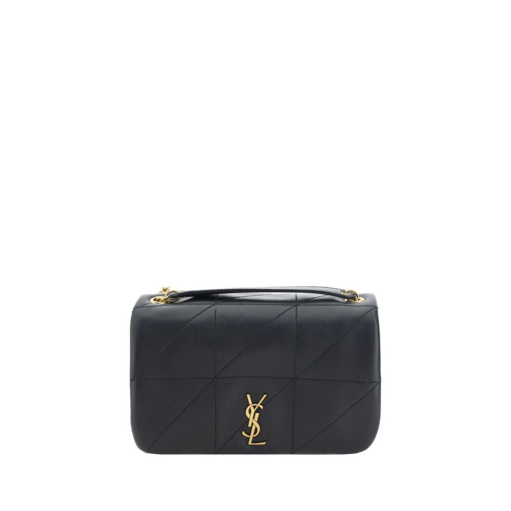 Saint Laurent Black Lamb Shoulder Bag - AW26 20x12cm (Ref. SA766754AAB321000BB) - Front view