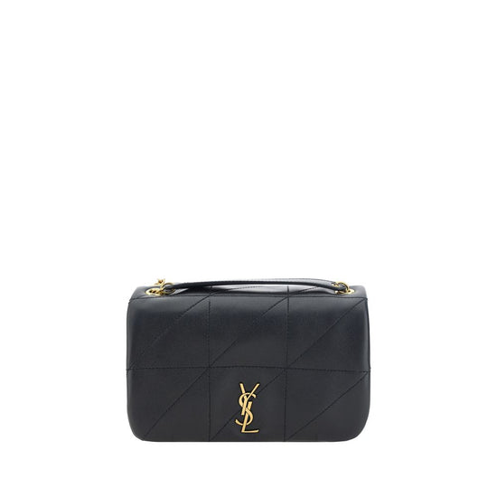 Saint Laurent Black Lamb Shoulder Bag - AW26 20x12cm (Ref. SA766754AAB321000BB) - Front view
