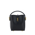Saint Laurent Black Calf Leather Shoulder Bag - AW26 15x13cm - Front view