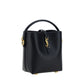 Saint Laurent Black Calf Leather Shoulder Bag - AW26 15x13cm - Side view