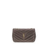 Saint Laurent Gray Lamb Shoulder Bag - AW26 32x22cm - Front view