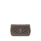 Saint Laurent Gray Lamb Shoulder Bag - AW26 32x22cm - Front view
