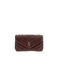 Saint Laurent Bordeaux Lamb Shoulder Bag - Front view
