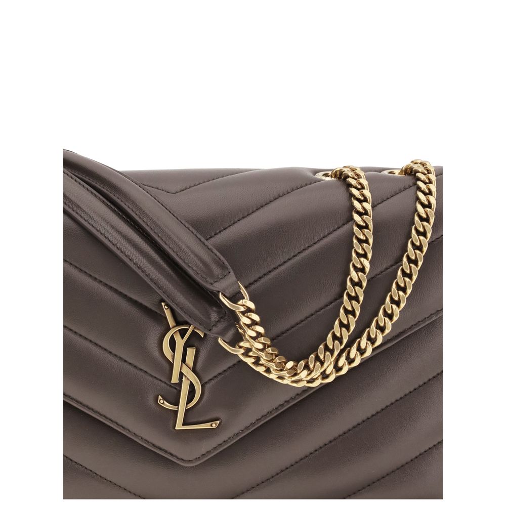 Saint Laurent Gray Lamb Shoulder Bag - AW26 32x22cm - Detail view