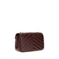 Saint Laurent Bordeaux Lamb Shoulder Bag - Back view