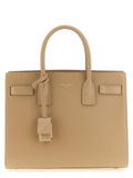 Saint Laurent Beige Calfskin Handbag - Front view