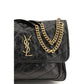 Saint Laurent Black Calf Leather Shoulder Bag - AW26 28x20cm - Detail view