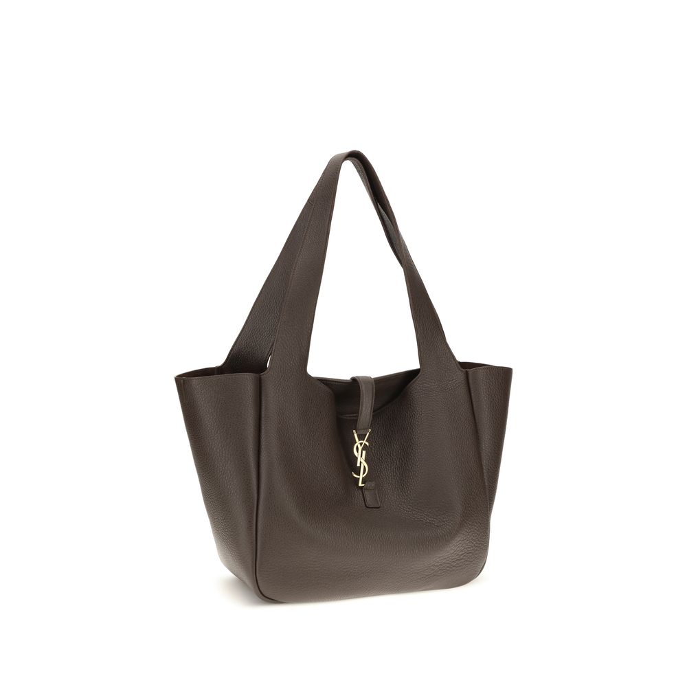 Saint Laurent Brown Calf Leather Shoulder Bag - AW26 50x28cm (Ref. SA763435AADUU2837BB) - Side view