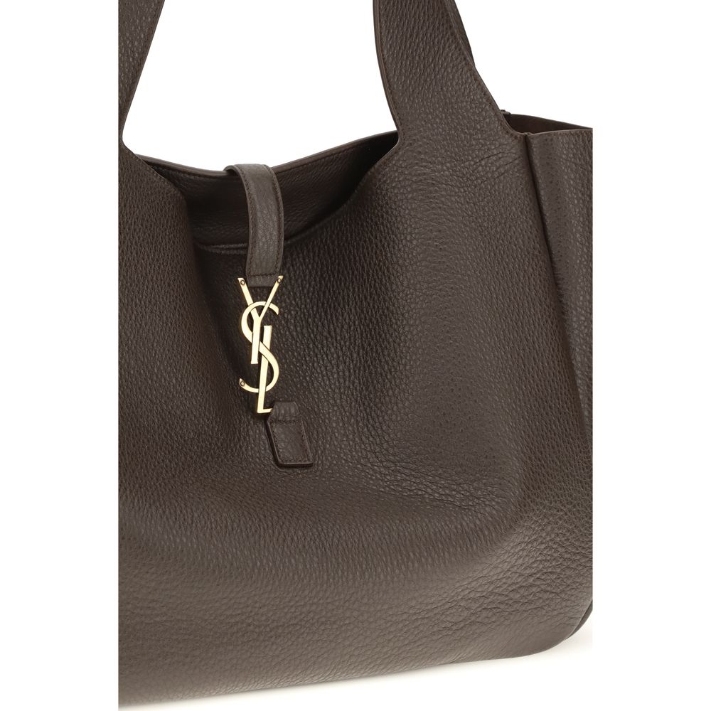 Saint Laurent Brown Calf Leather Shoulder Bag - AW26 50x28cm (Ref. SA763435AADUU2837BB) - Detail view