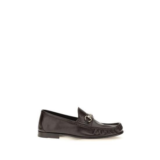 Gucci Brown Calf Leather Slip On Loafers - AW26 - Front view