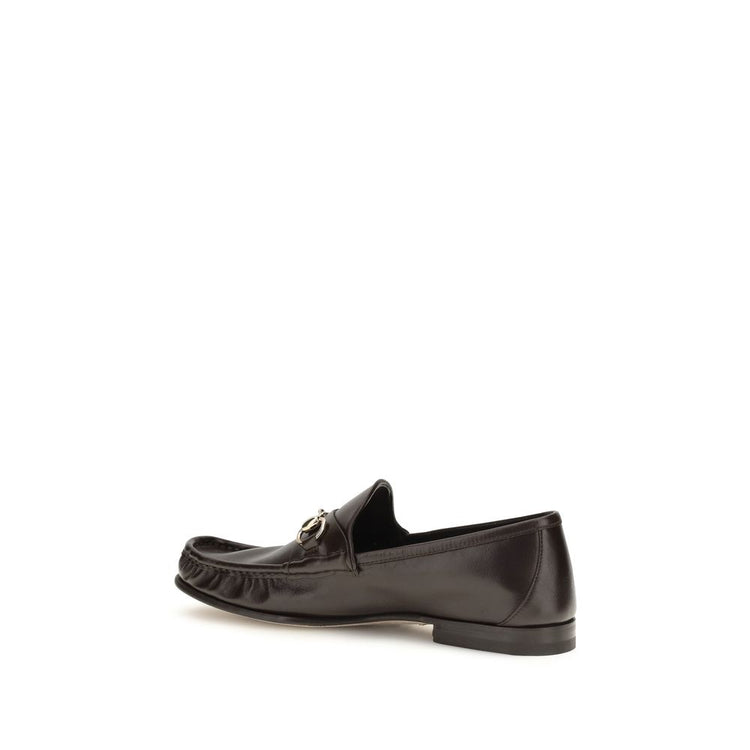 Gucci Brown Calf Leather Slip On Loafers - AW26 - Back view