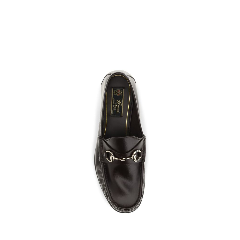 Gucci Brown Calf Leather Slip On Loafers - AW26 - Detail view