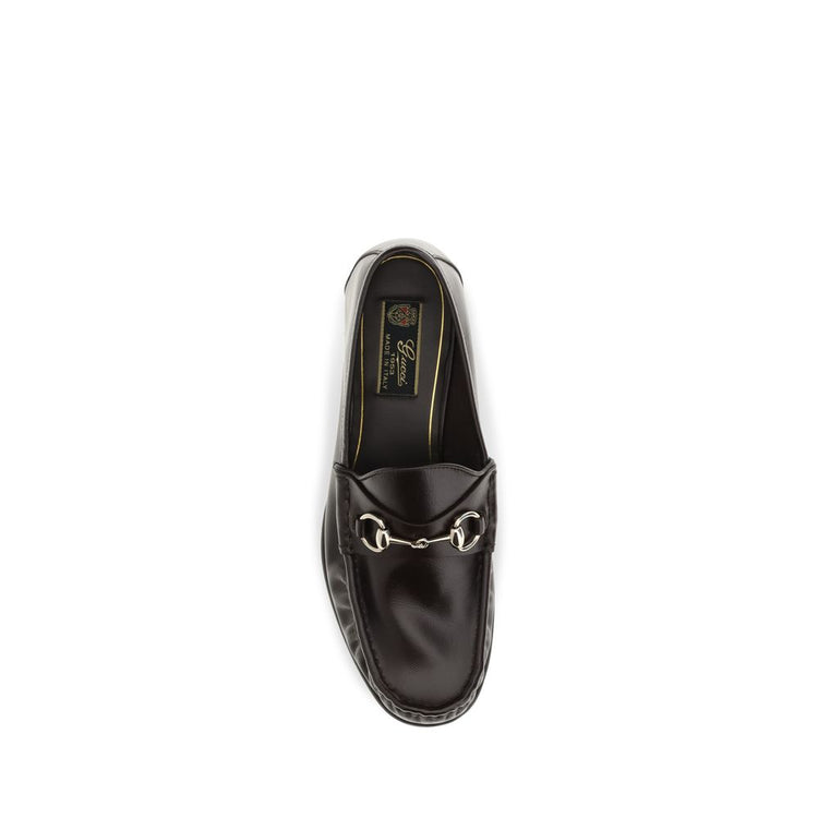 Gucci Brown Calf Leather Slip On Loafers - AW26 - Detail view