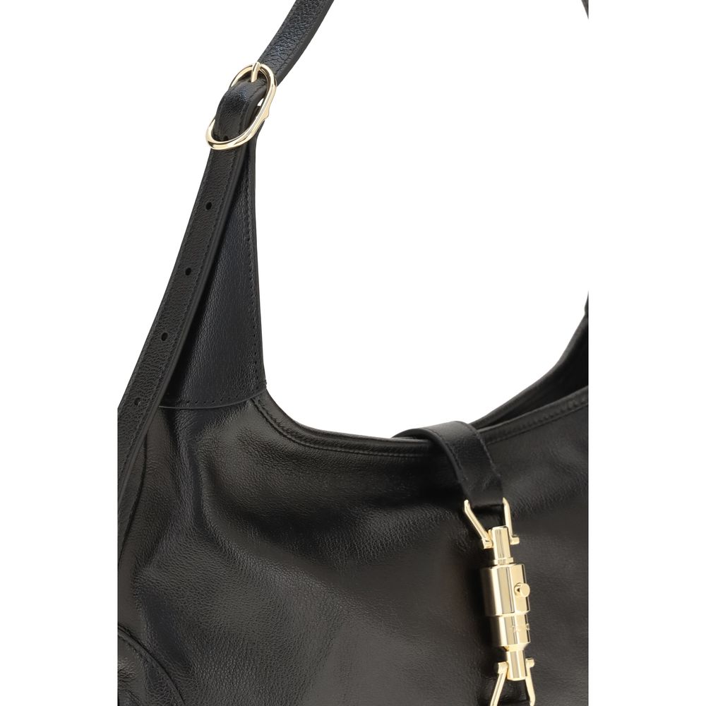 Gucci Black Calf Leather Shoulder Bag - Detail view