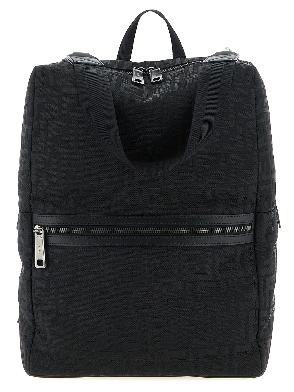 Fendi Black Polyamide Backpack - Front view