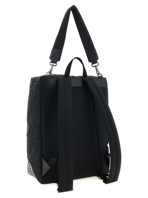 Fendi Black Polyamide Backpack - Side view