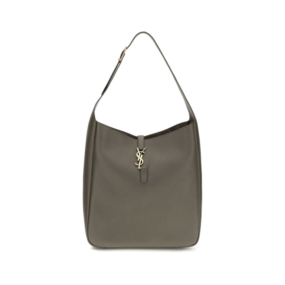 Saint Laurent Bicolor Calf Leather Shoulder Bag - AW26 30x31cm - Front view