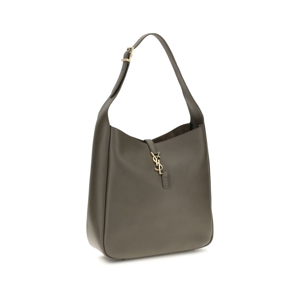Saint Laurent Bicolor Calf Leather Shoulder Bag - AW26 30x31cm - Side view