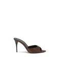 Saint Laurent Brown Calf Leather High Heel Pumps - Front view