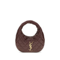 Saint Laurent Brown Lamb Handbag - Front view