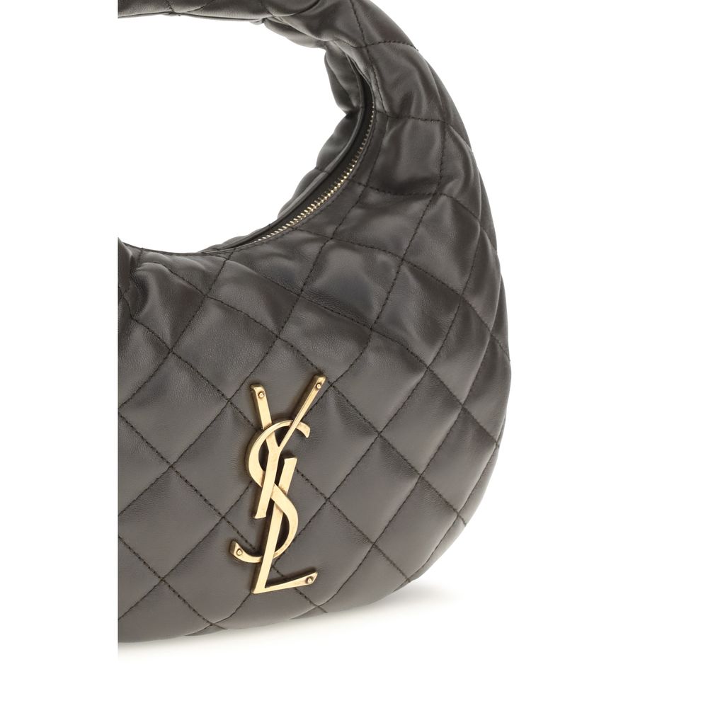 Saint Laurent Gray Lamb Handbag - Detail view