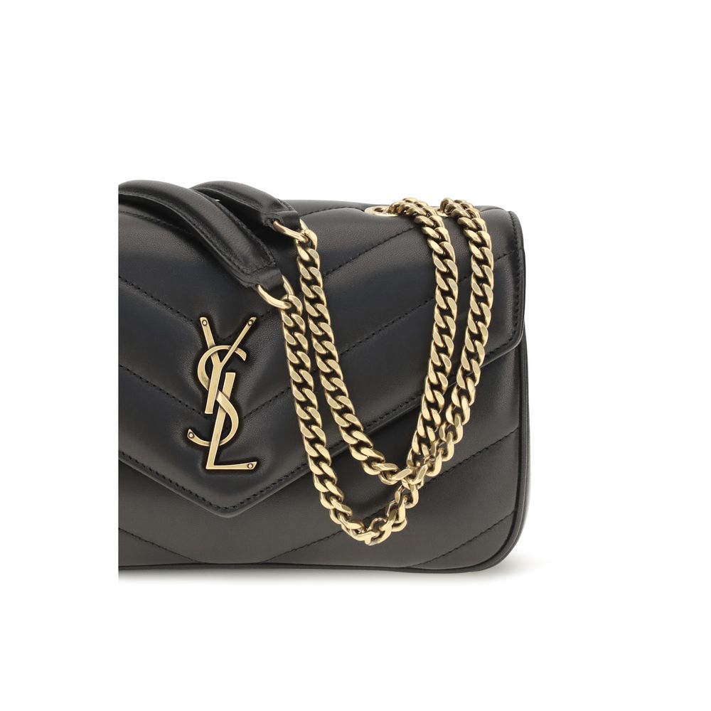Saint Laurent Black Lamb Shoulder Bag - AW26 24x14cm - Detail view