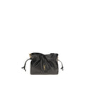 Saint Laurent Black Lamb Clutch Bag - Front view