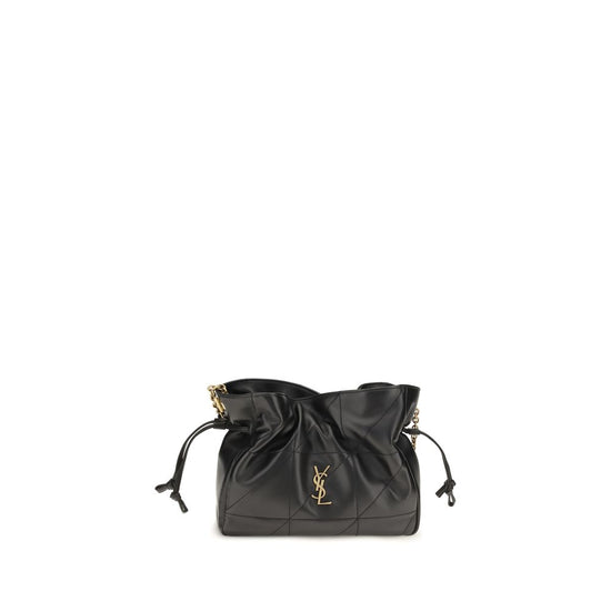 Saint Laurent Black Lamb Clutch Bag - Front view