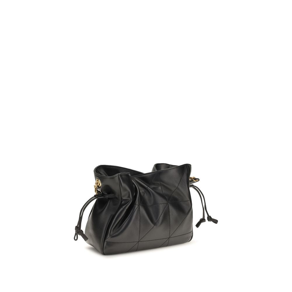 Saint Laurent Black Lamb Clutch Bag - Back view